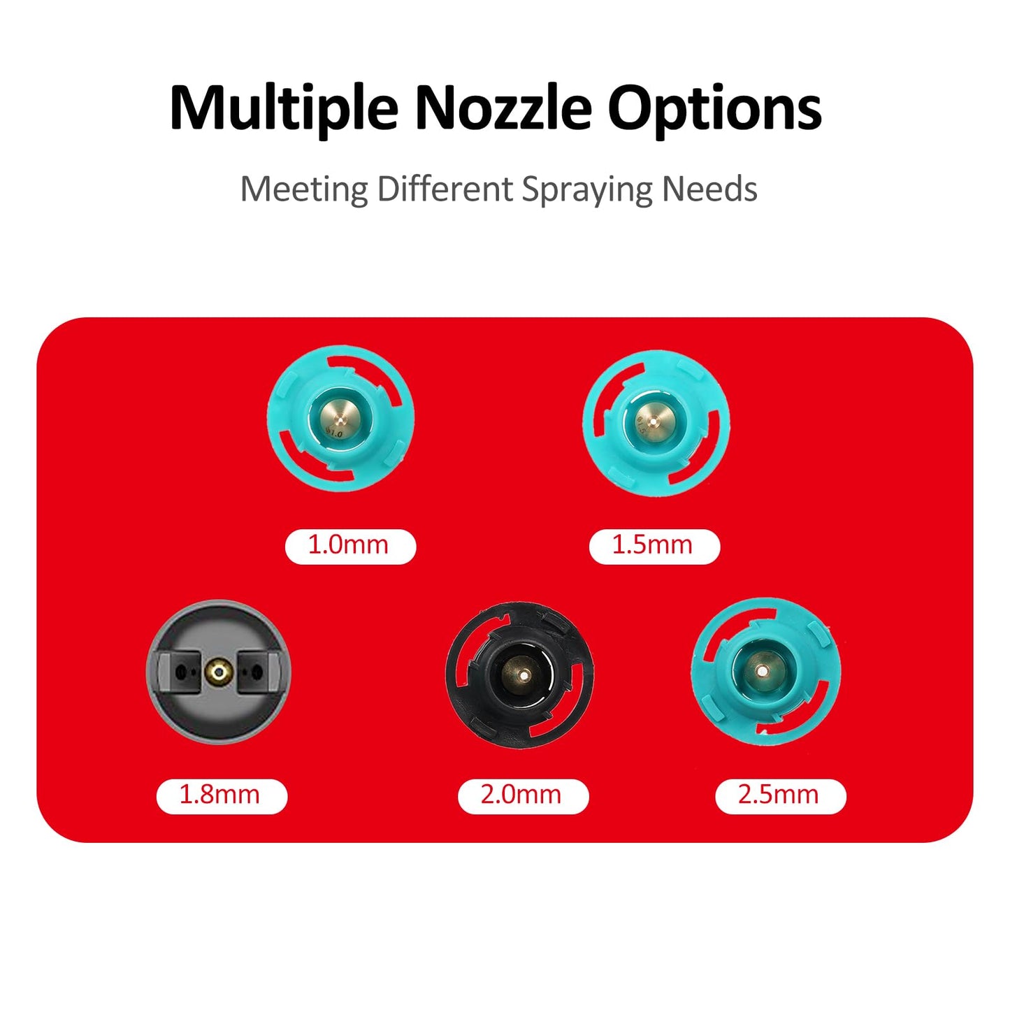 Pistola de pintura inalámbrica Nanwei con 2 baterías de 4.0 Ah