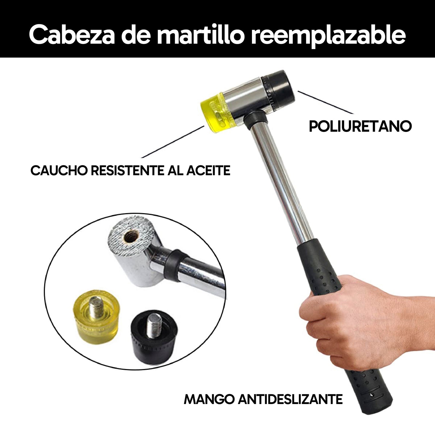 Kit de Reparación de Abolladuras con Martillo y Puntas Intercambiables