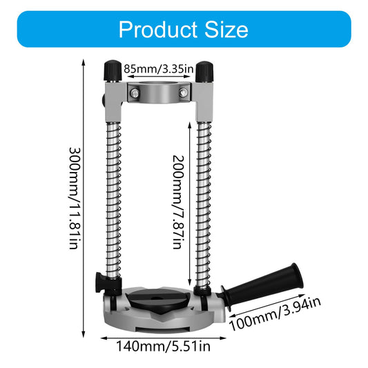 Soporte y Guía de Perforación Portátil para Taladro