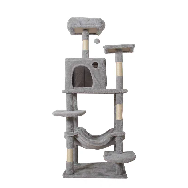 Árbol rascador multinivel para gatos de 140 cm