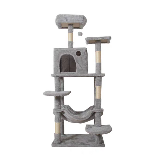 Árbol rascador multinivel para gatos de 140 cm
