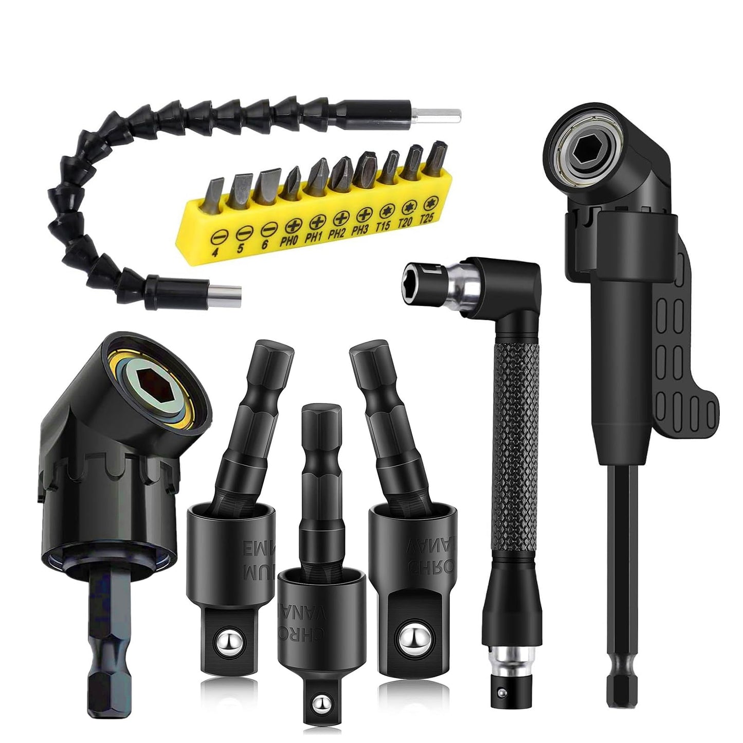 Kit 17 Extensiones de Broca Flexible – Llega a Lugares Difíciles 🔧