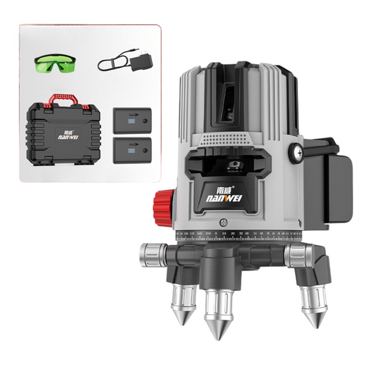 Nivel Láser Nanwei de 2 Líneas 520NM – Luz Verde Profesional, Autonivelante y Resistente
