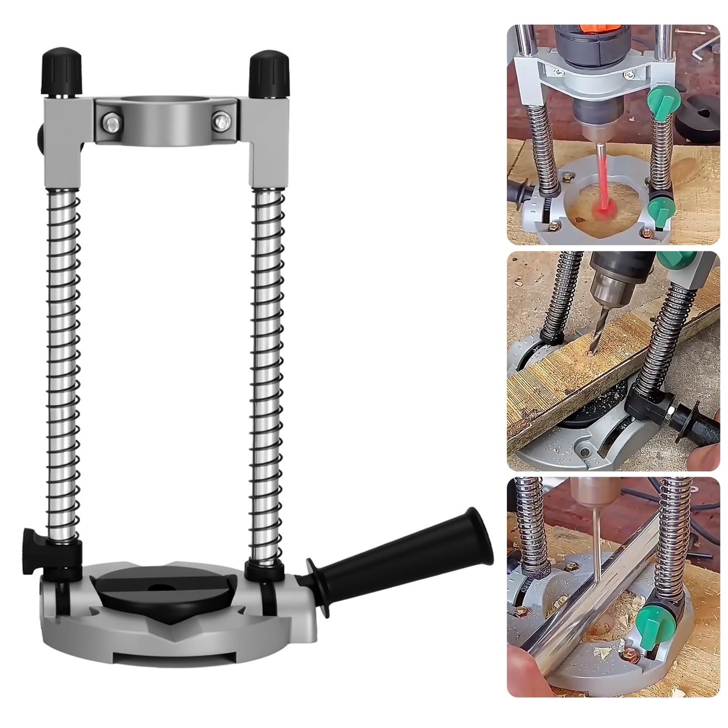 Soporte y Guía de Perforación Portátil para Taladro