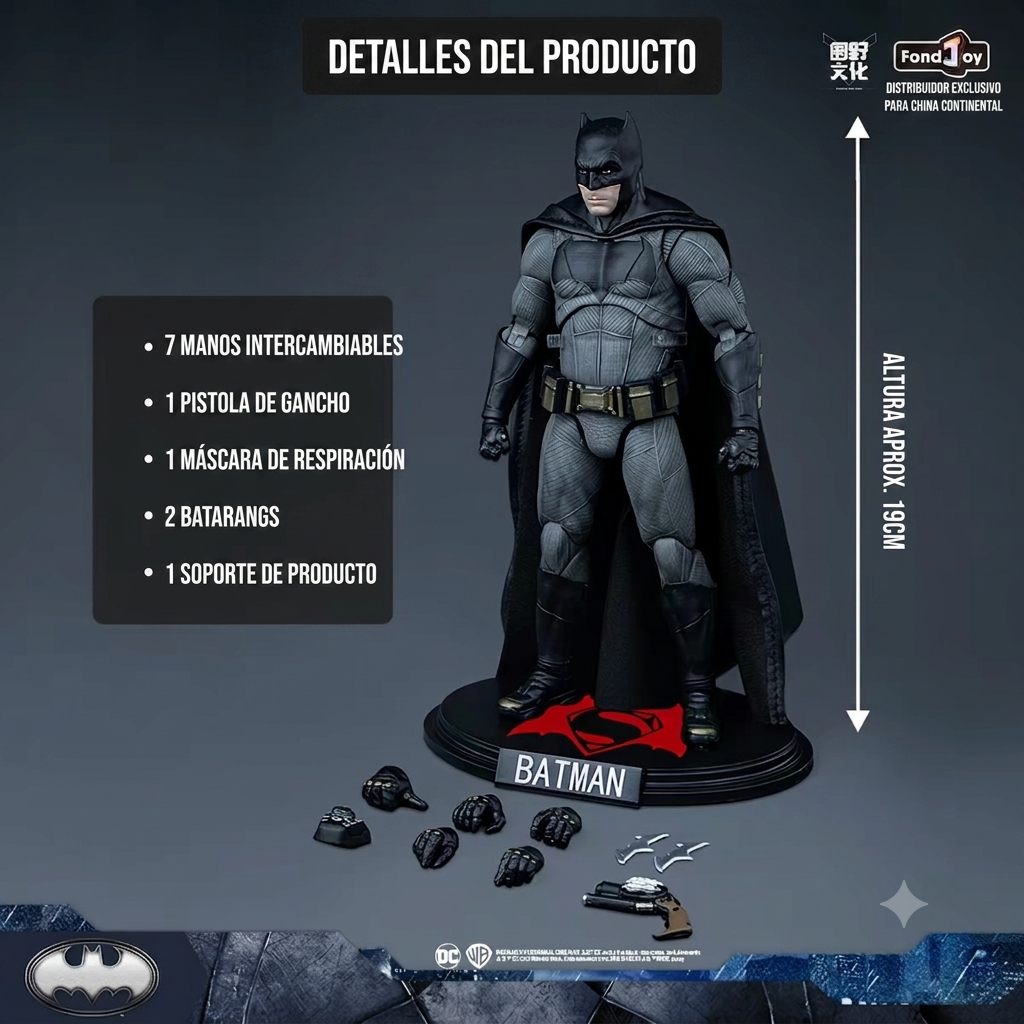 Figura de Acción Articulada Batman (Batman v Superman: Dawn of Justice - Escala 1/9)