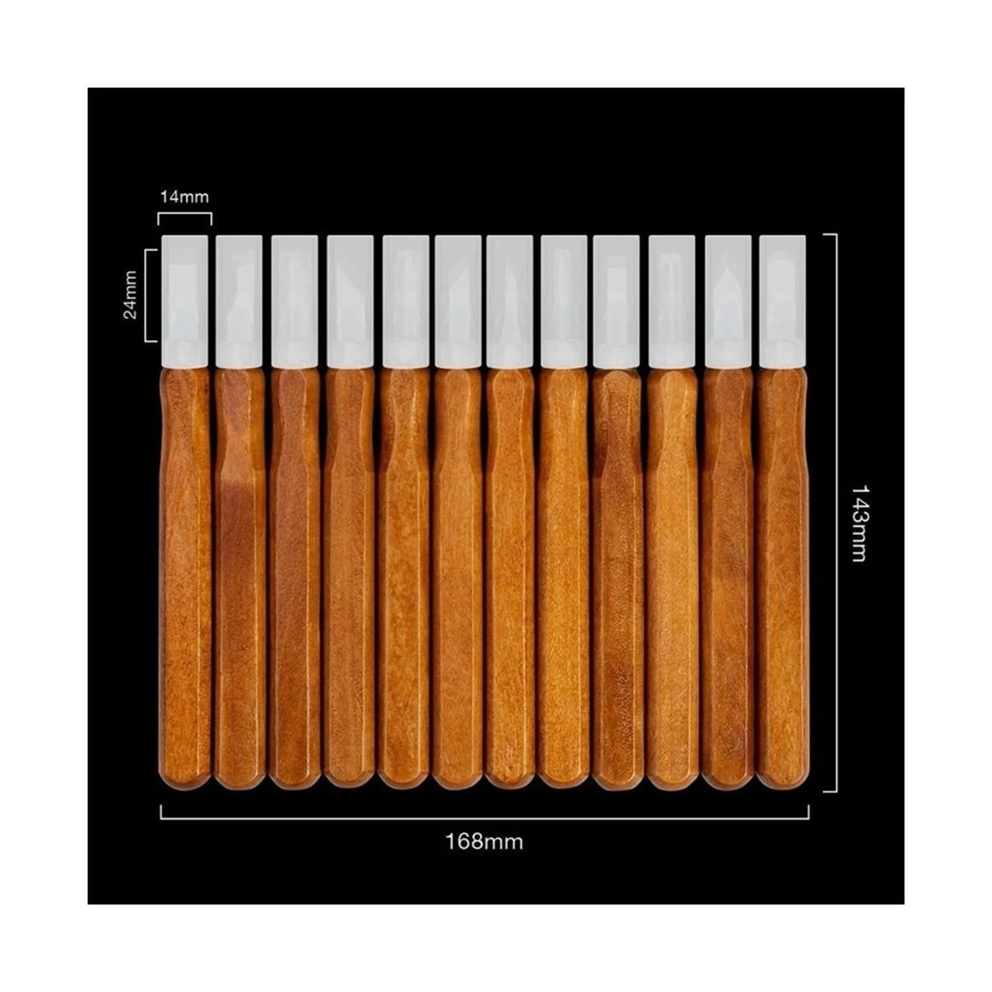 Juego de 12 Cinceles para Tallado de Madera – Precisión y Control Profesional