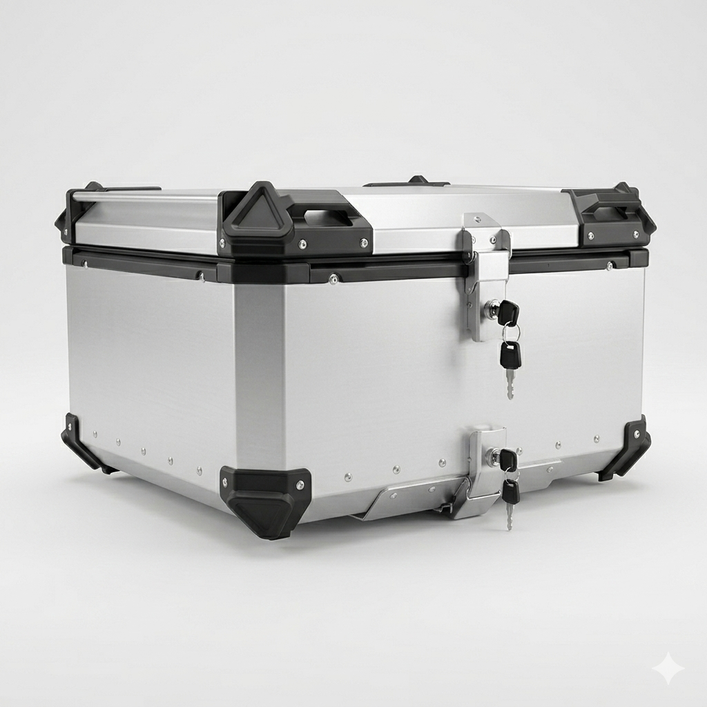Cajón de Aluminio Premium para Motocicleta (100 Litros)