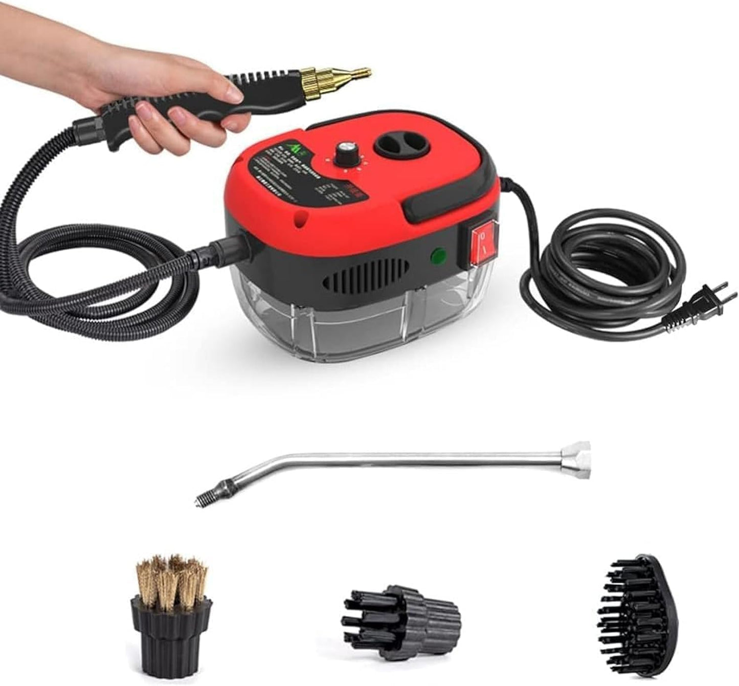 Limpiador de Vapor 2500W - 1.2 Litros con accesorios