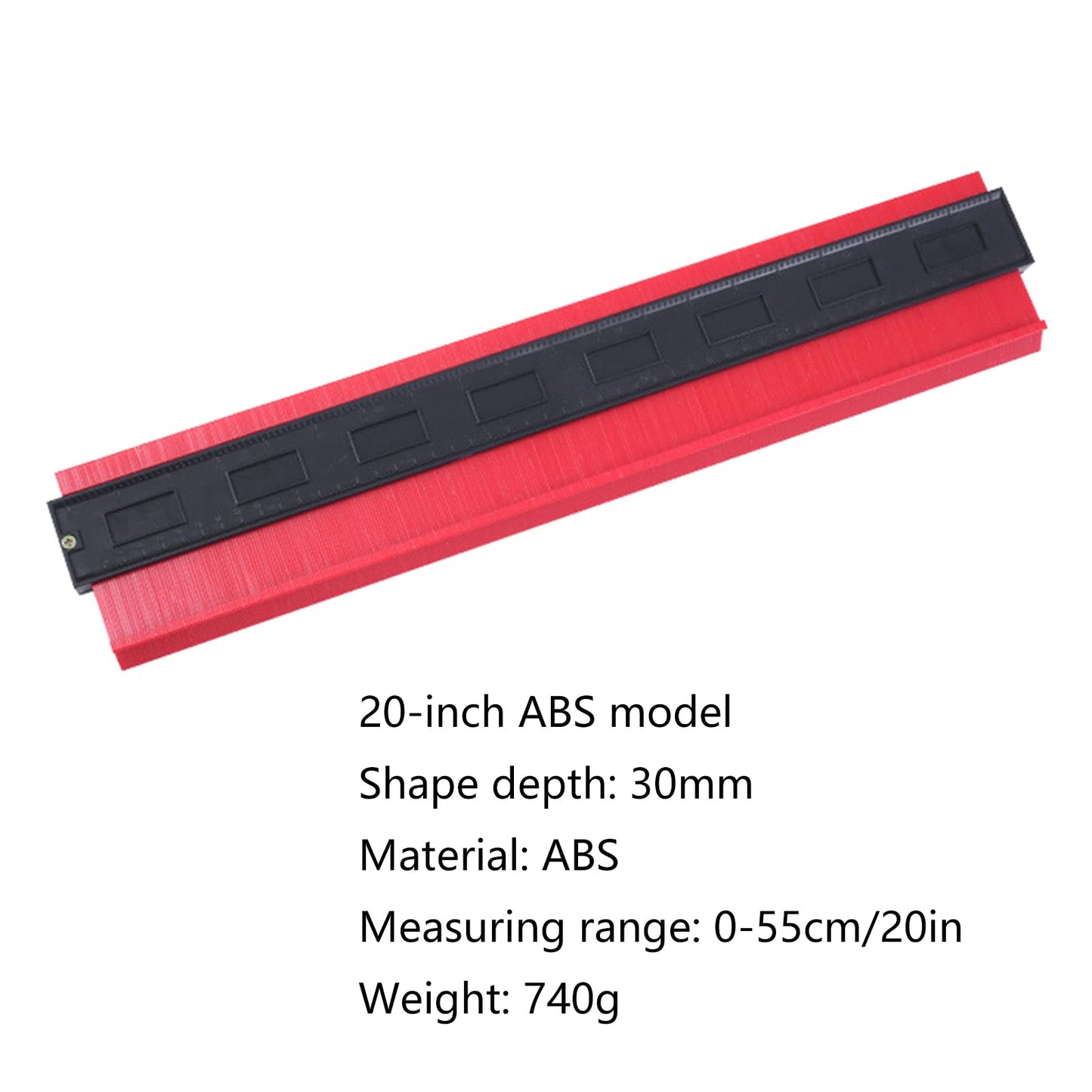 Regla de Construcción Flexible 50 cm – Plantilla de Corte y Medición