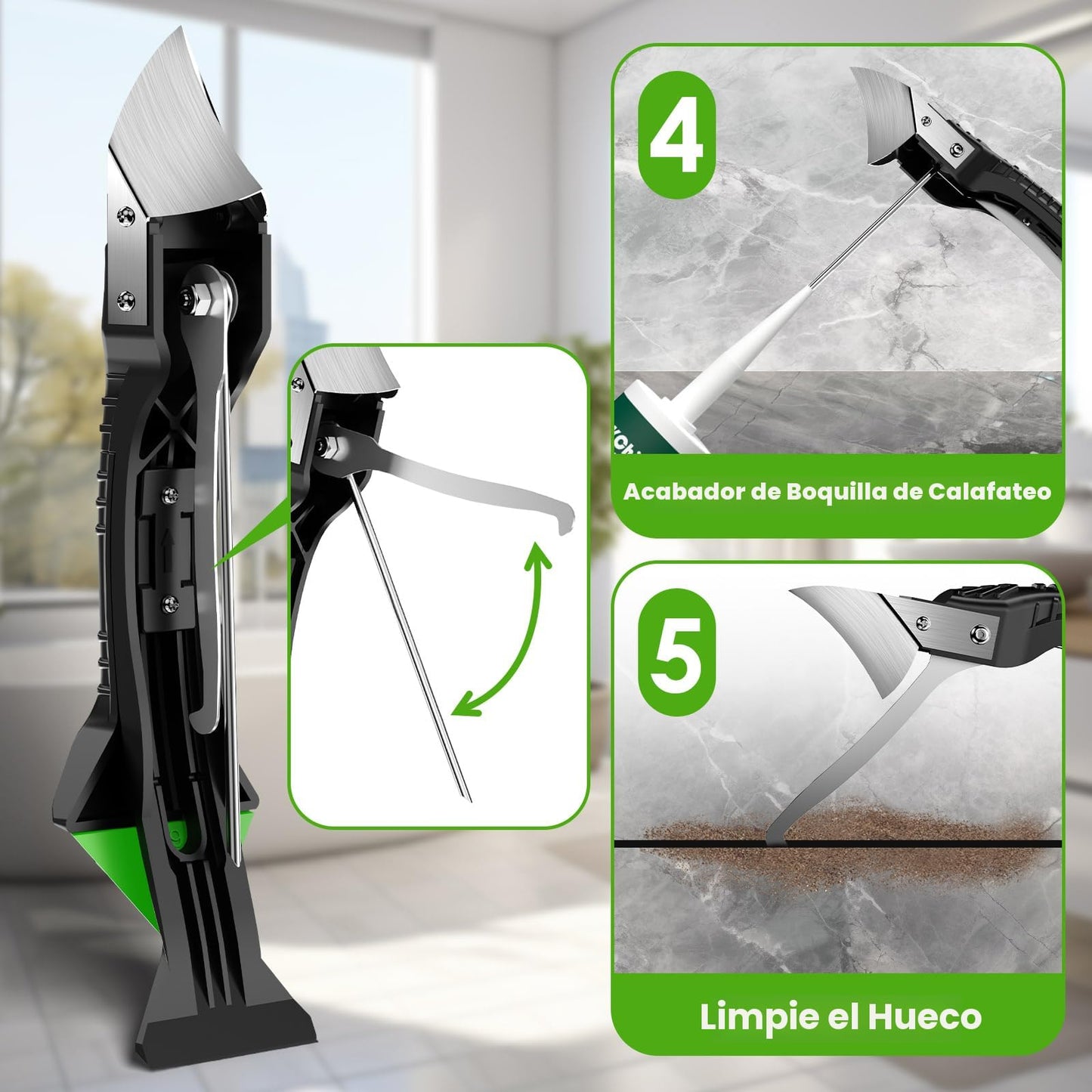 Kit de Herramientas 5 en 1 para Aplicación y Remoción de Silicona