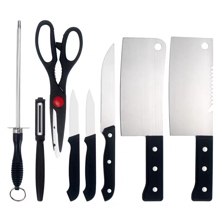 Set Juego de Cuchillos de Cocina en Acero Inoxidable (8 Piezas)