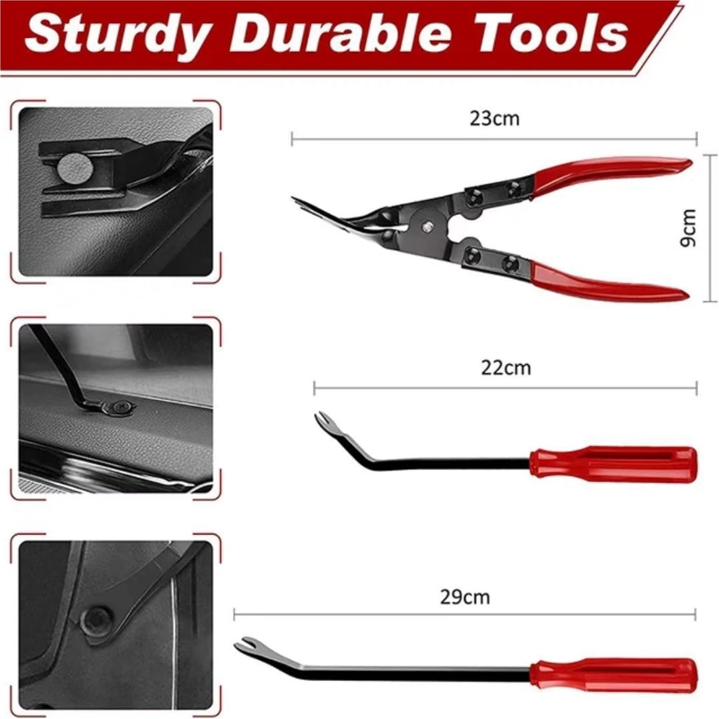 🚗 Kit Profesional de Tapicería y Clips para Vehículos (40 Piezas)