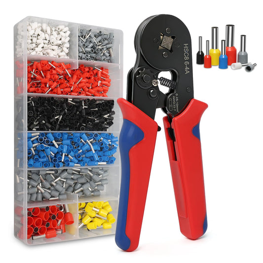 Kit de Herramientas de Crimpado de Alambre con 1200 Terminales