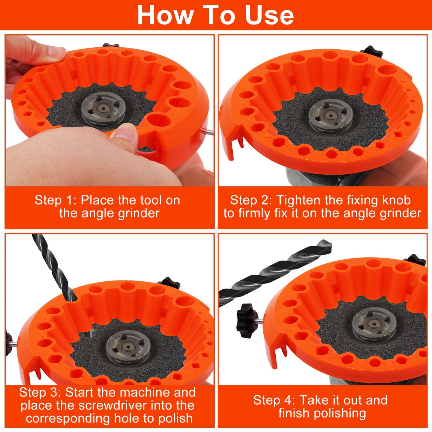 Afilador de Brocas Manual – Compatible con Amoladora Angular