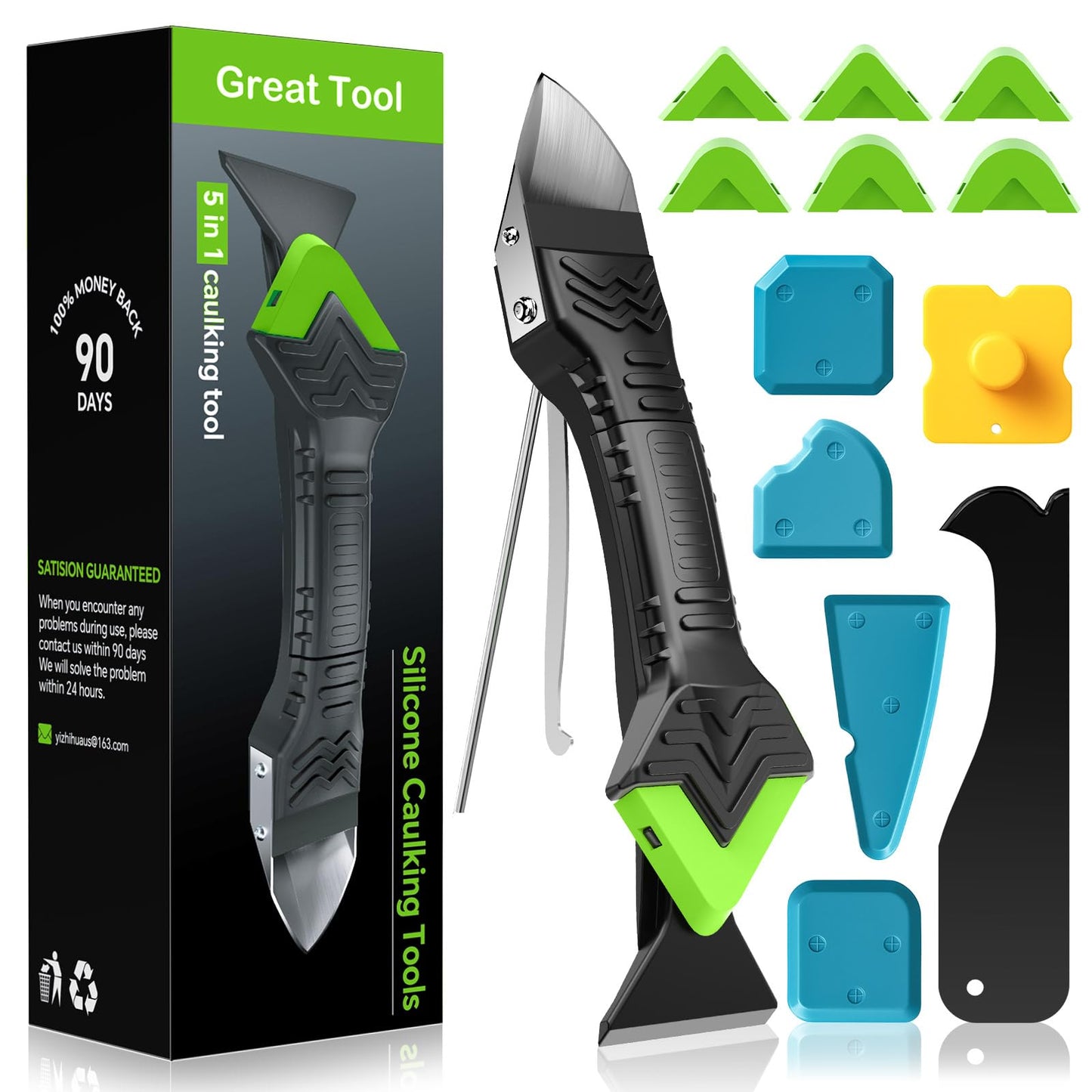 Kit de Herramientas 5 en 1 para Aplicación y Remoción de Silicona