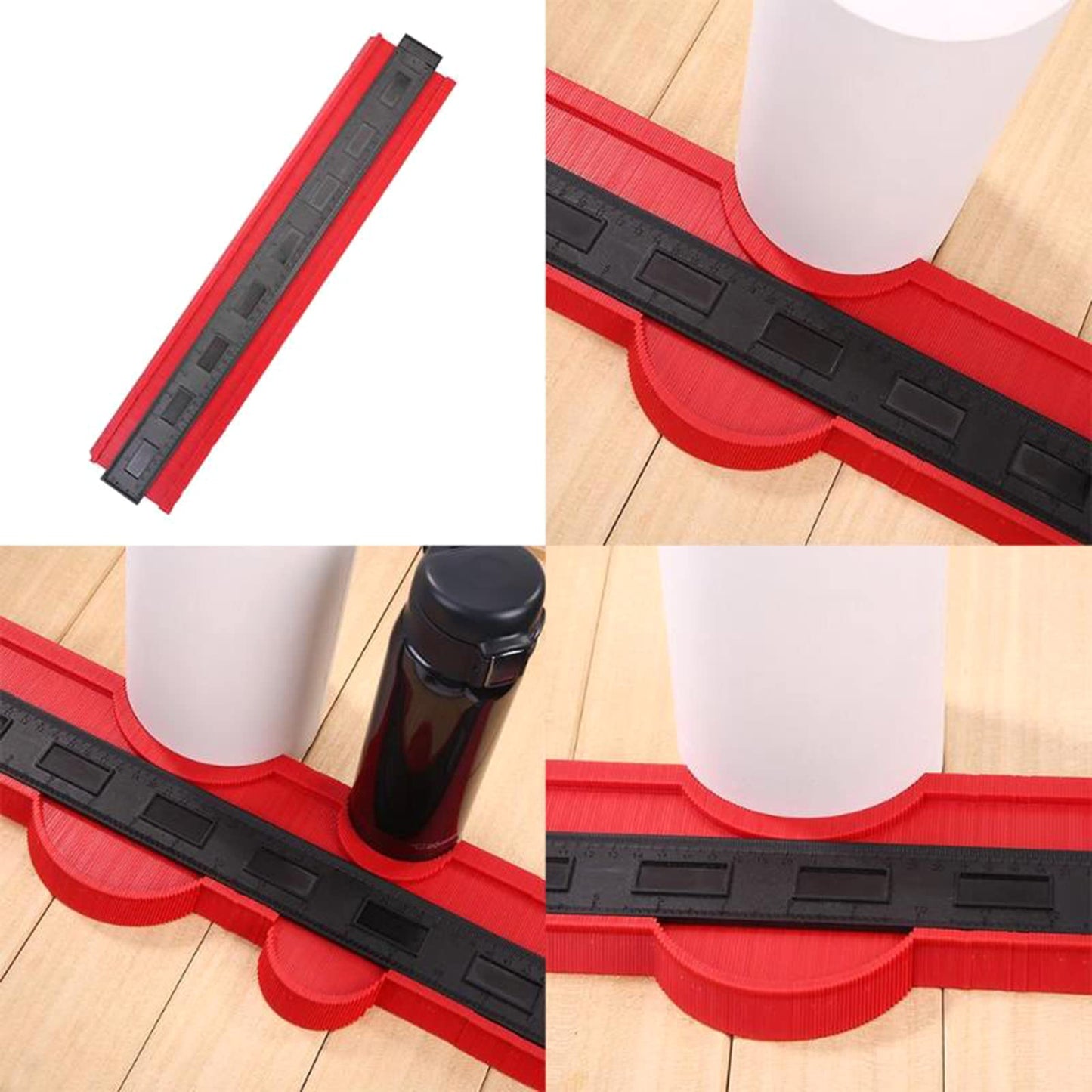 Regla de Construcción Flexible 50 cm – Plantilla de Corte y Medición