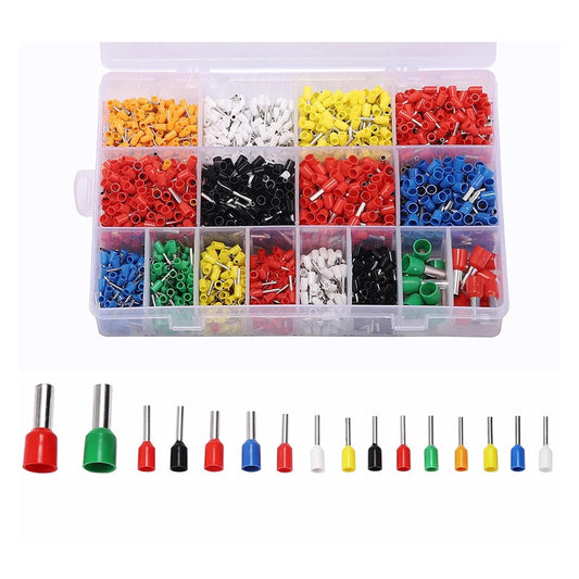 Kit de Terminales Tubulares Huecosaislados / Virolas Crimpadoras (2120 Piezas)