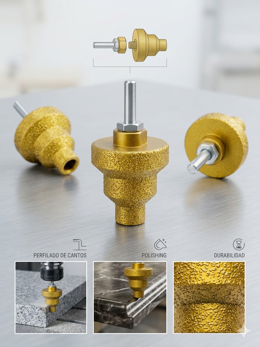 Fresa de Diamante 50mm M14 para Taladro y Amoladora