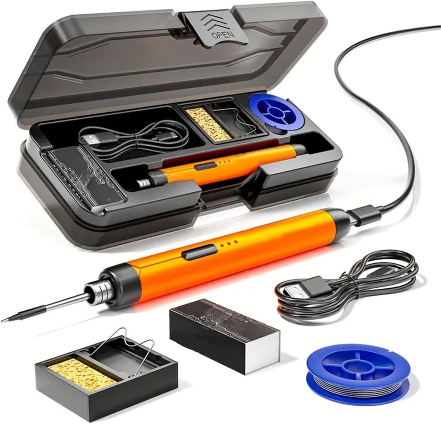 Kit de Cautín Inalámbrico Profesional USB - Soldadura Sin Cables