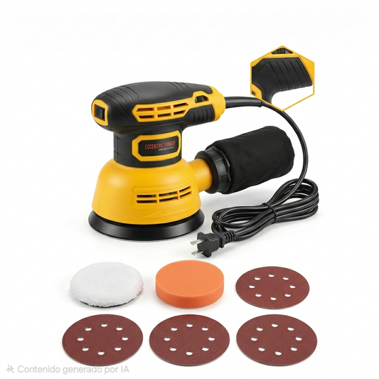 Lijadora y Pulidora Orbital Profesional TD-125 (5 Pulgadas)