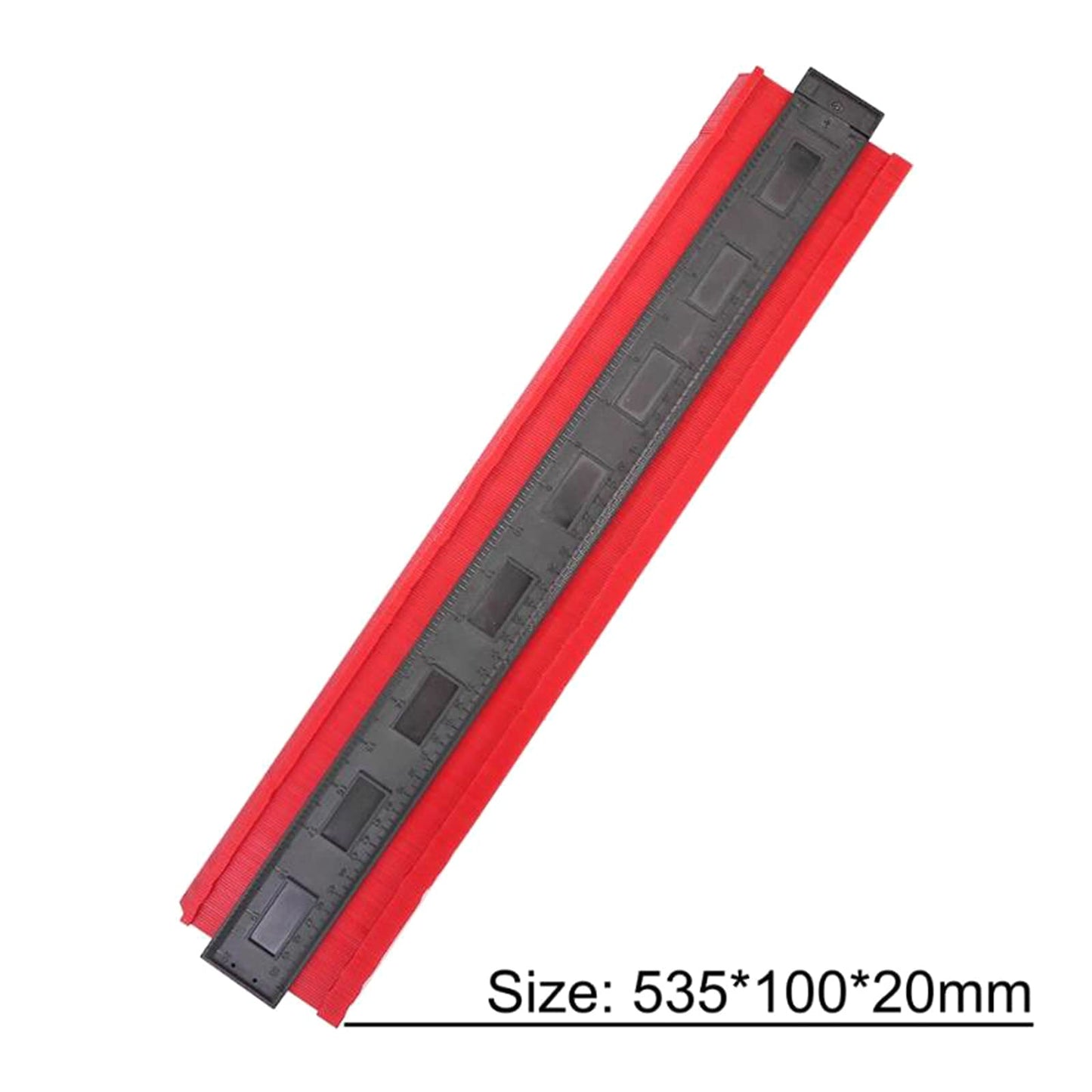 Regla de Construcción Flexible 50 cm – Plantilla de Corte y Medición