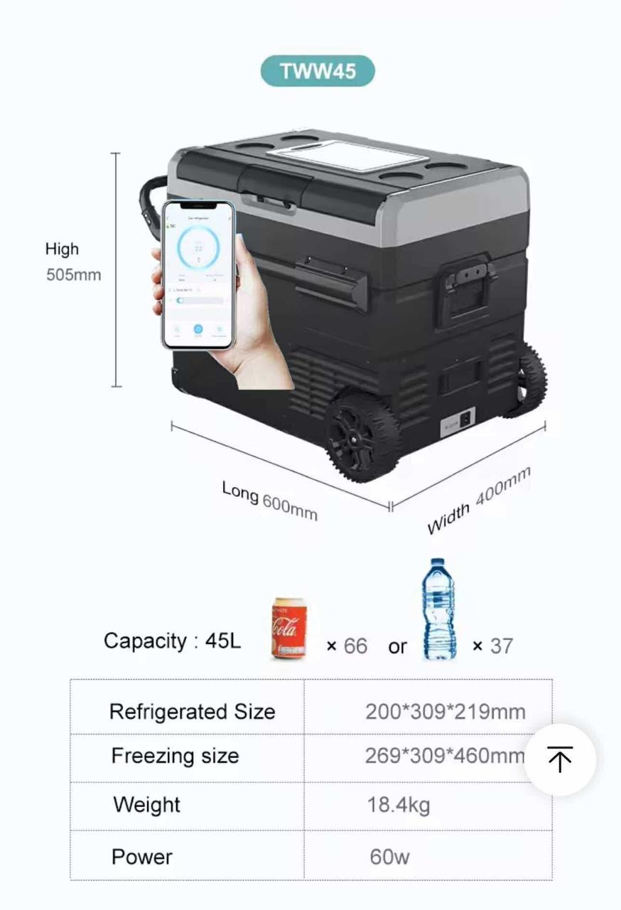 Refrigerador Portátil Alpicool TWW35 / TWW45 / TWW55 Doble Zona con Ruedas