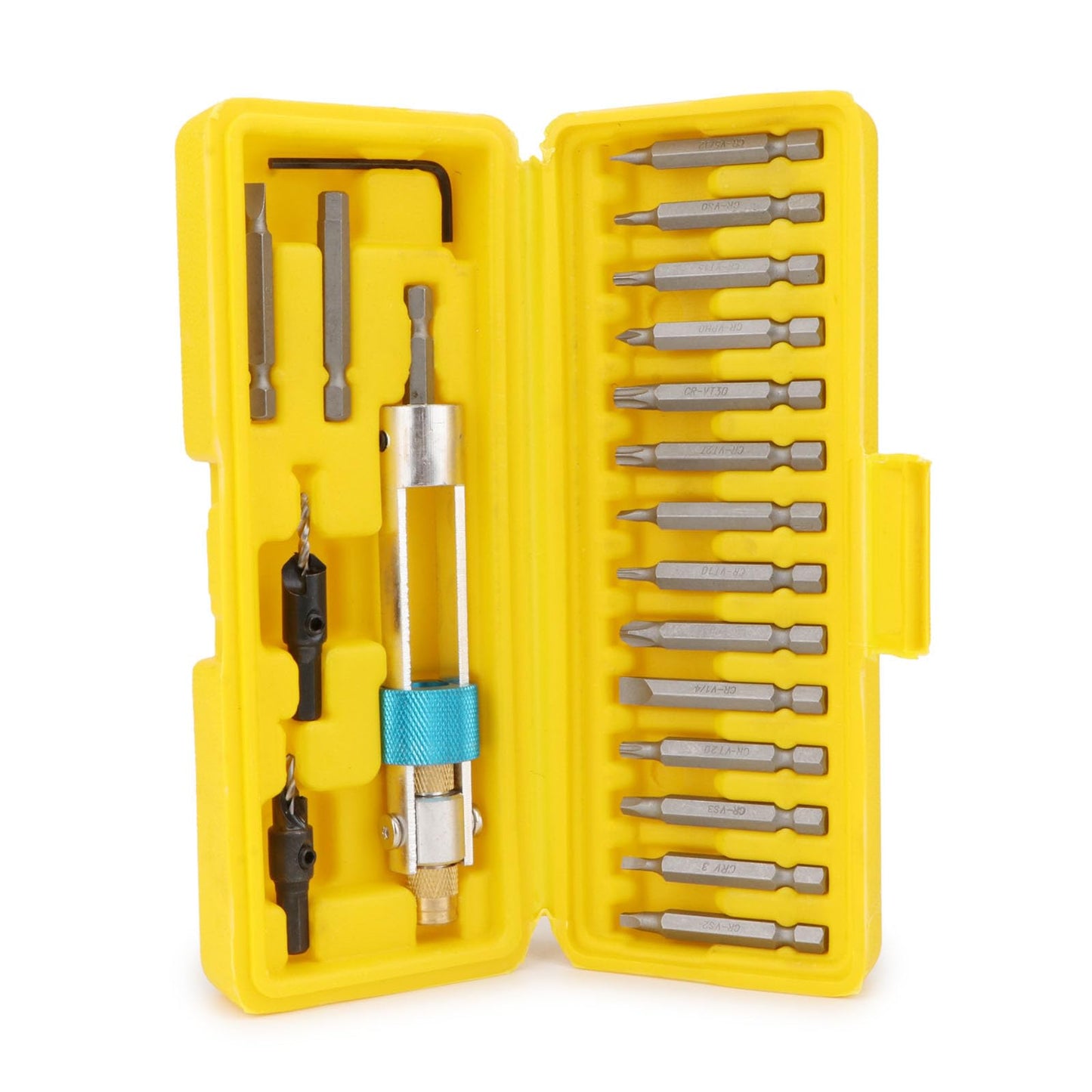 Juego de 20 Piezas y puntas  para Taladro de Medio Giro con Puntas Multifunción