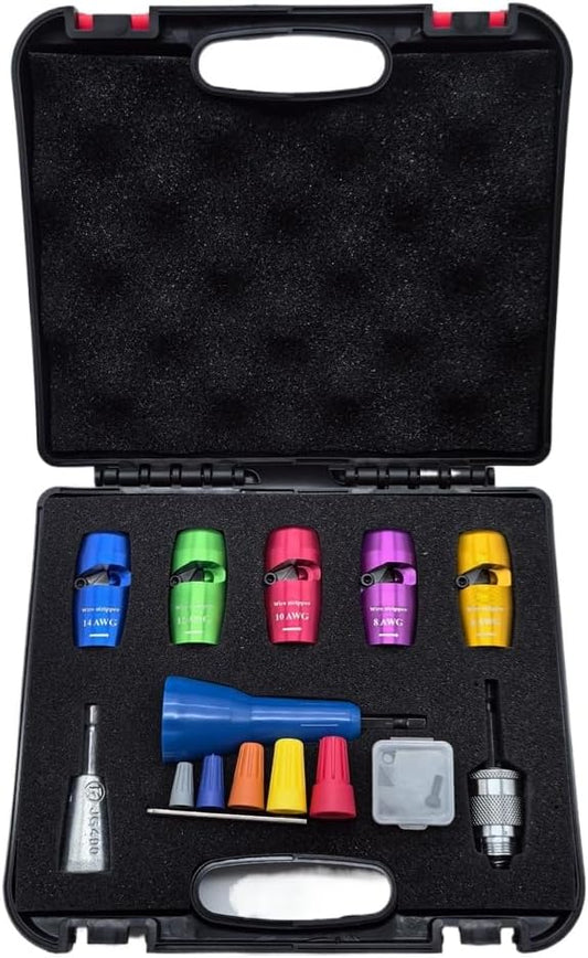 Juego de 5 Pelacables Profesionales – Herramientas para Pelar y Retorcer Cables Rápidamente