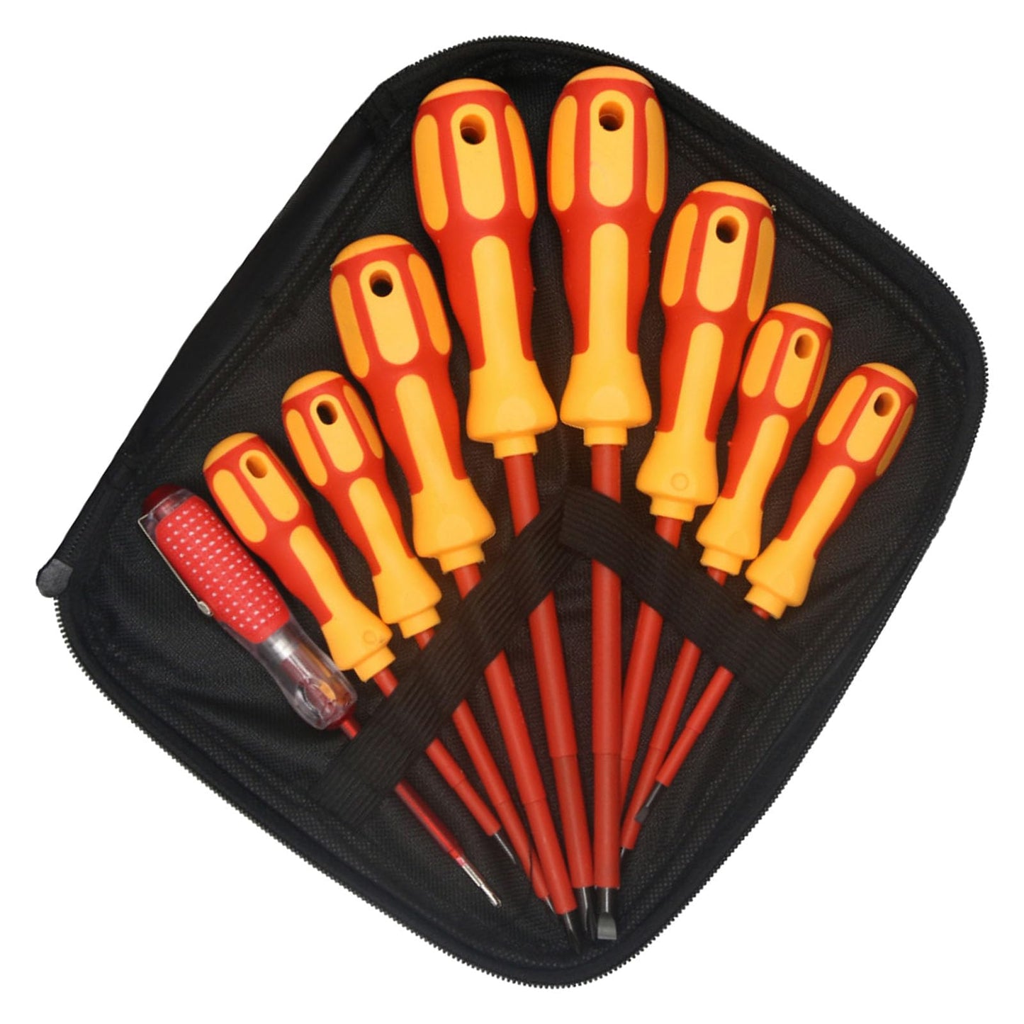 Juego de Destornilladores Aislados para Electricista de Alta Precisión (9 Piezas)