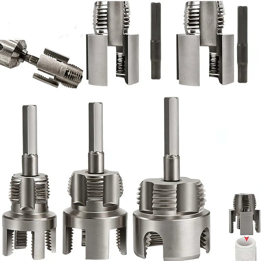 Set Extractor de Tubos y Tornillos Dañados de Doble Cabezal (5 Piezas)