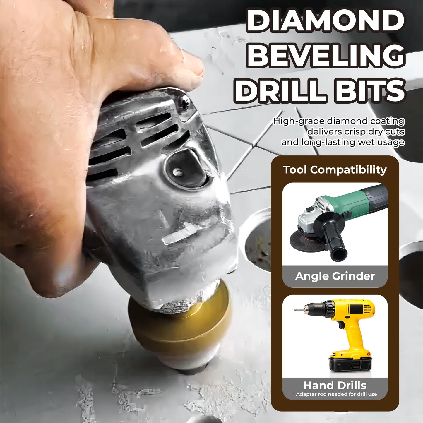 Fresa de Diamante 50mm M14 para Taladro y Amoladora