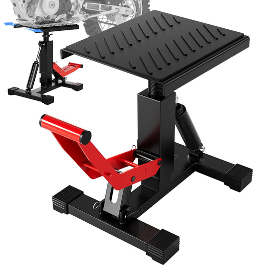 Soporte Elevador Hidráulico Ajustable para Motocicleta (1000 lbs / 450 kg) Gata Elevador