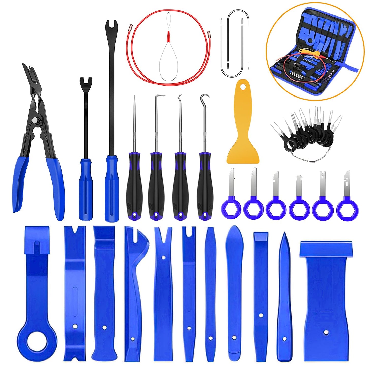 🚗 Kit Profesional de Tapicería y Clips para Vehículos (40 Piezas)