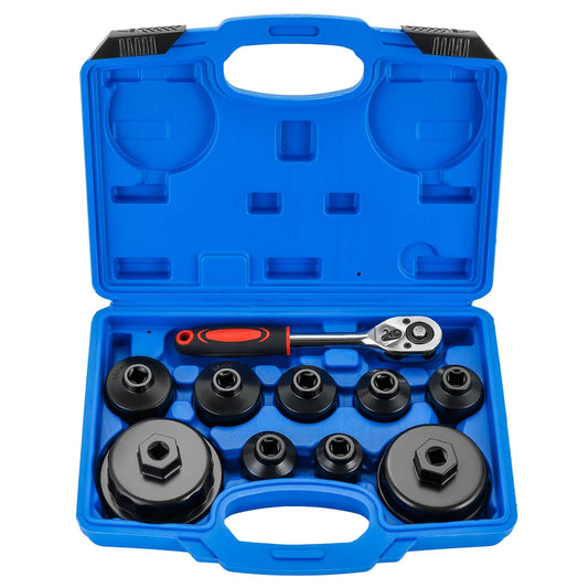 Juego de Dados para Filtro de Aceite (10 Piezas con Ratchet de 3/8")