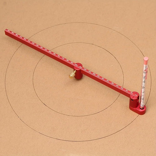 Compás trazador y Guía para Corte Círcular en Madera (55 cm / Radio 36.5 mm - 550 mm)