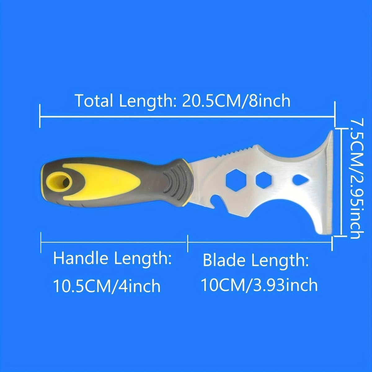 Pack de 2 Espátulas Multiuso de Pintor en Acero Inoxidable (Herramienta 16 en 1)