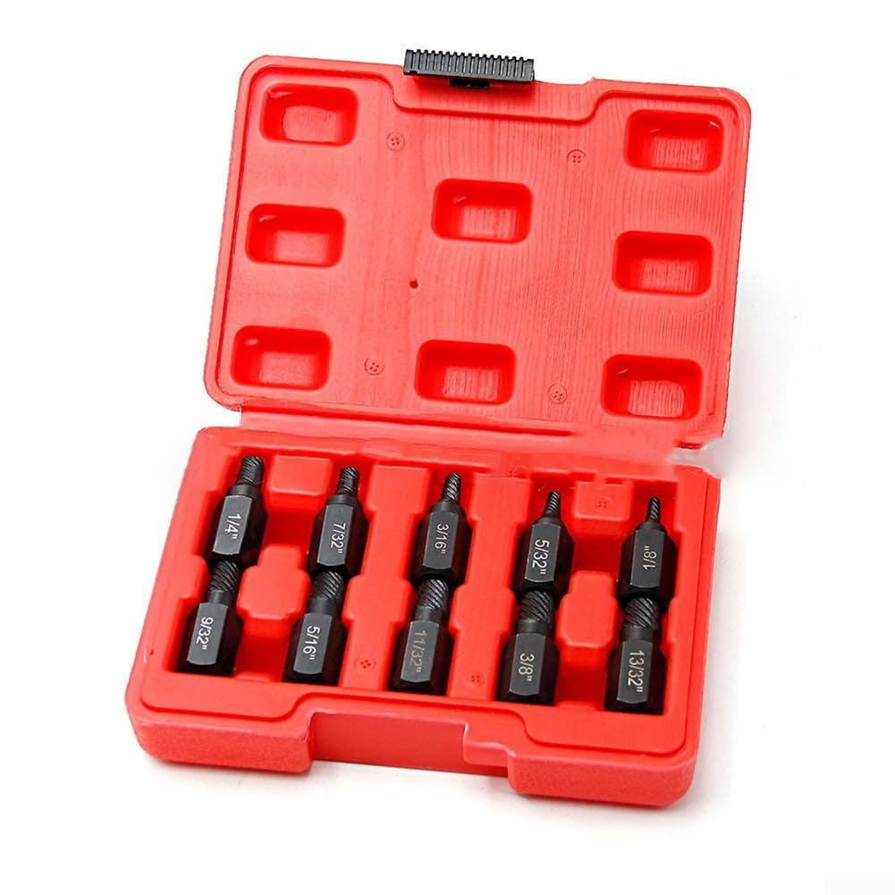 Juego de Extractor de Tornillos 10 Piezas – Alta Eficiencia