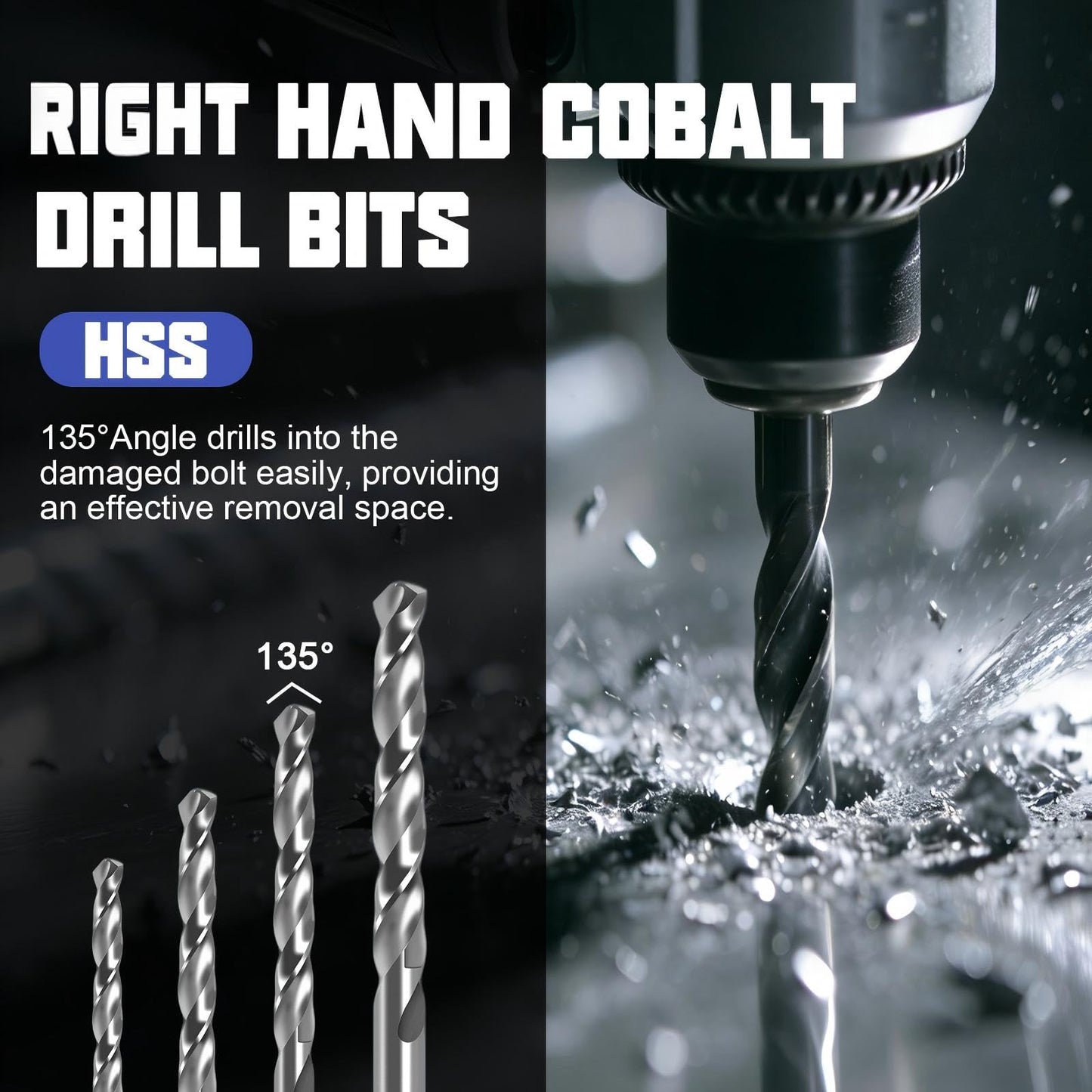 Kit Profesional de Extractores de Tornillos y Pernos Dañados (26 Piezas)