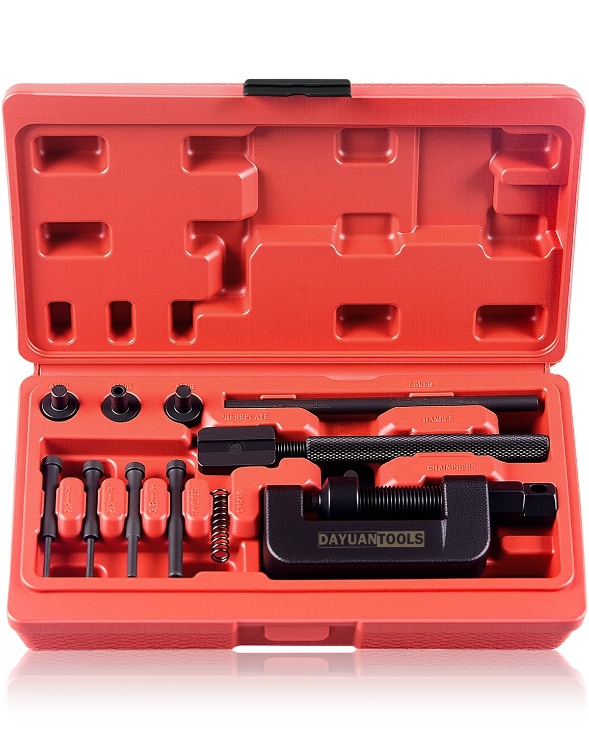 Juego de 13 Piezas Rompecadenas y Remachadora para Motocicleta (25–630) 🔧