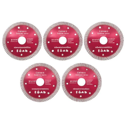 Pack de 5 Discos Diamantados de 4.5 pulgadas para porcelanato, cerámica y más