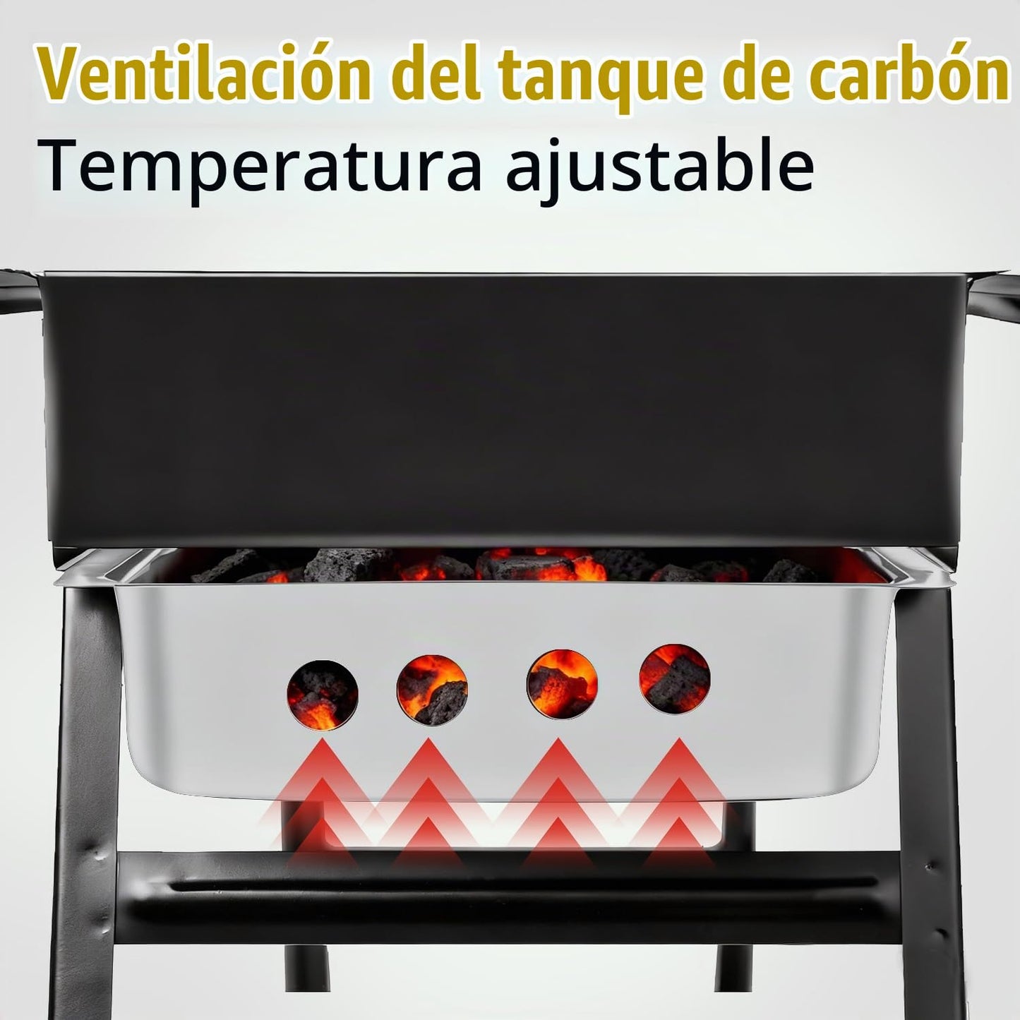 Parrilla BBQ Portátil Plegable de Carbón para Aire Libre