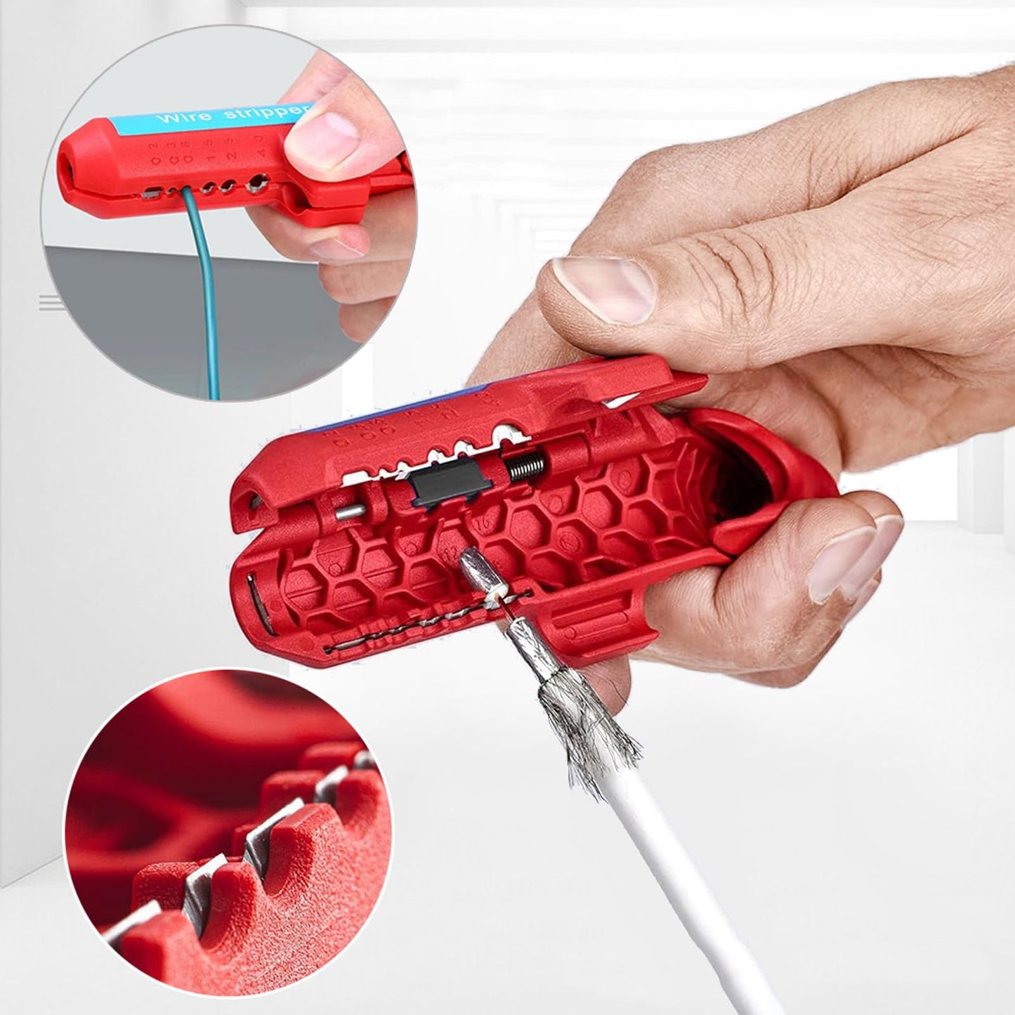 Pelacables Universal Plegable y Pelador de Cables Coaxiales / Red