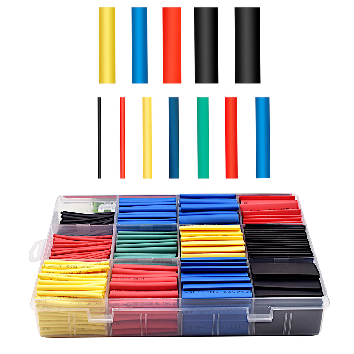 Kit de Tubos Termorretráctiles 800 Piezas (12 Medidas)